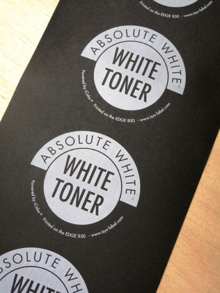 white toner printing colourlabelprinter.com