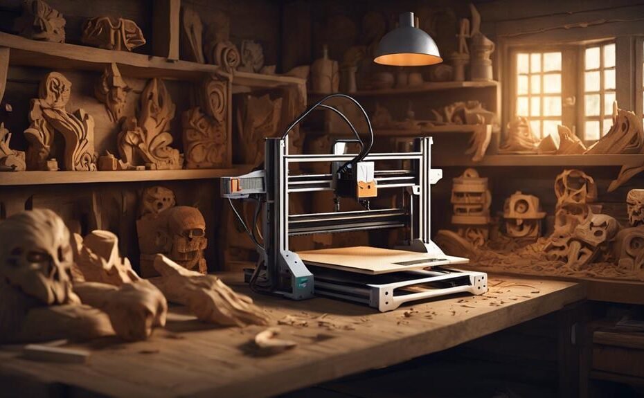 wood carving with technology